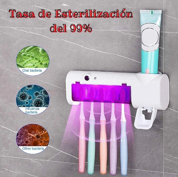 Dispensador esterilizador de cepillos dentales