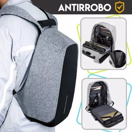 Mochila Antirrobo Impermeable con puerto USB