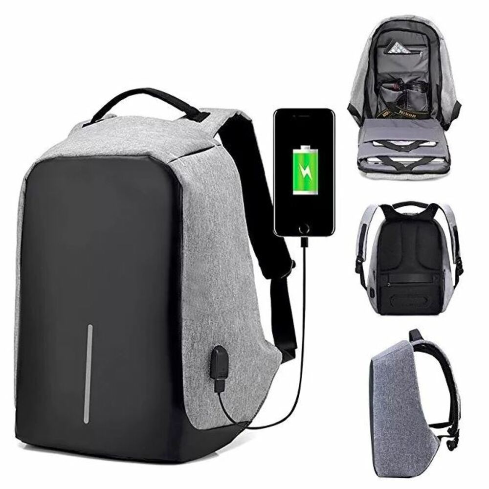 Mochila Antirrobo Impermeable con puerto USB